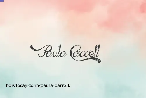 Paula Carrell