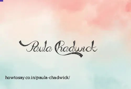 Paula Chadwick