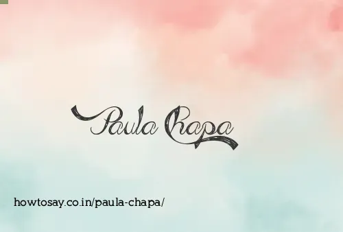 Paula Chapa