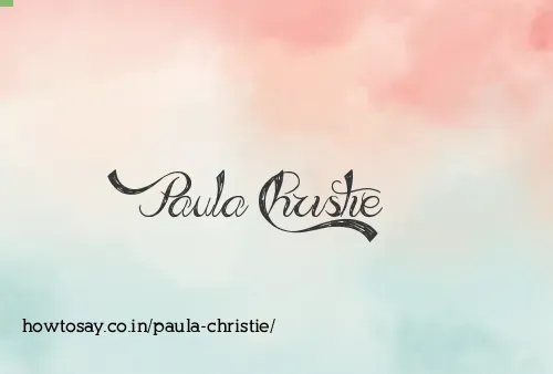 Paula Christie