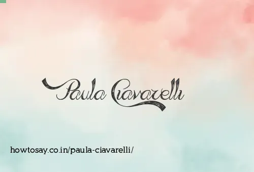 Paula Ciavarelli