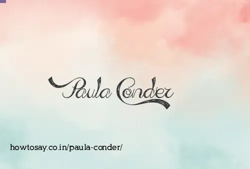Paula Conder