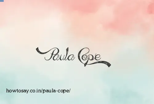Paula Cope