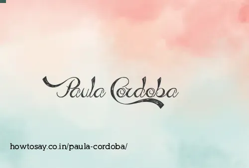 Paula Cordoba
