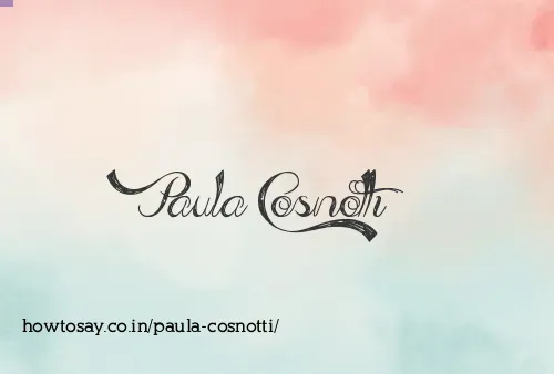 Paula Cosnotti