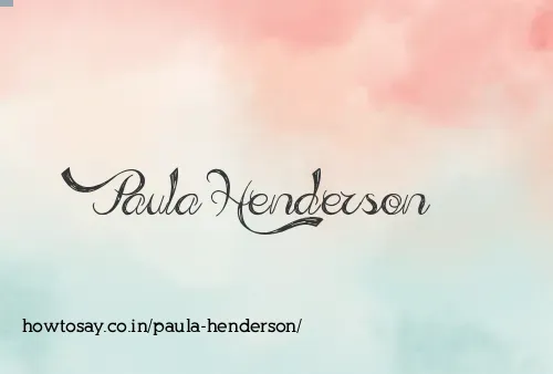 Paula Henderson