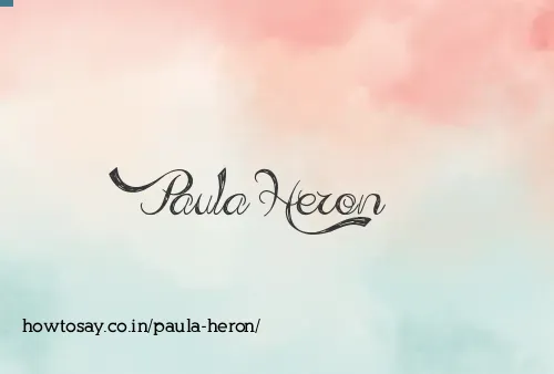 Paula Heron