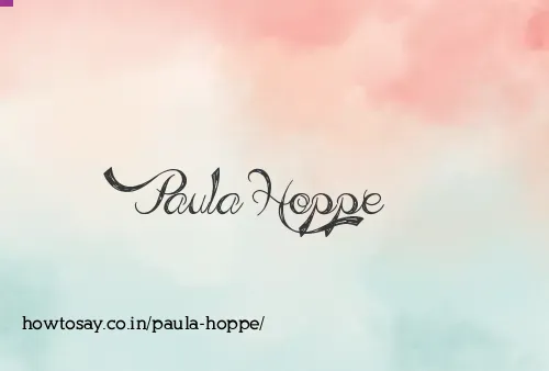 Paula Hoppe
