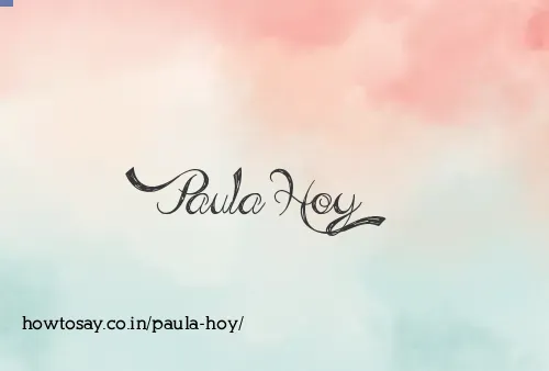 Paula Hoy