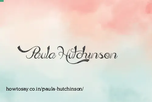 Paula Hutchinson
