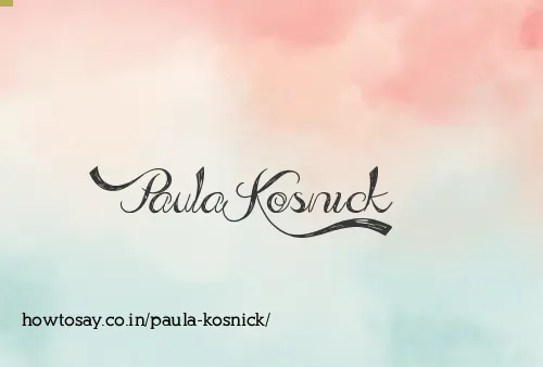 Paula Kosnick