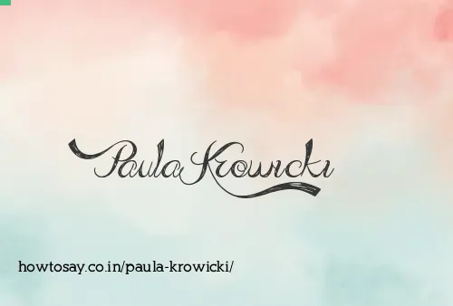 Paula Krowicki