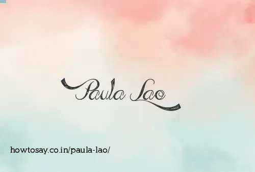 Paula Lao