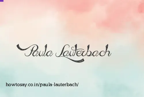 Paula Lauterbach