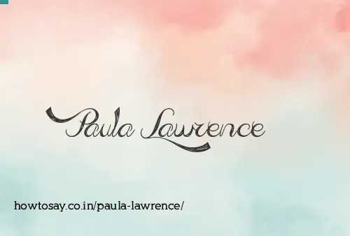 Paula Lawrence