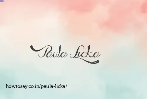 Paula Licka