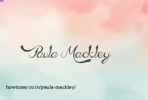 Paula Mackley
