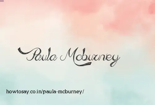 Paula Mcburney