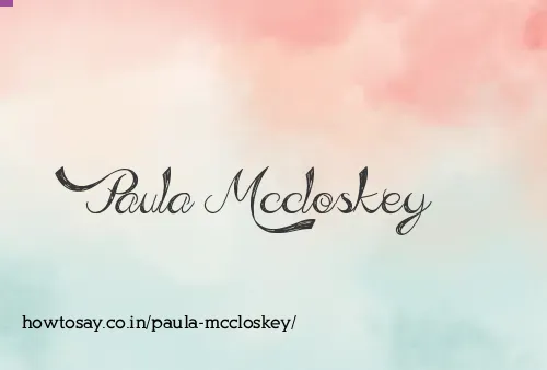 Paula Mccloskey