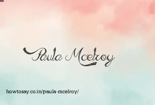 Paula Mcelroy
