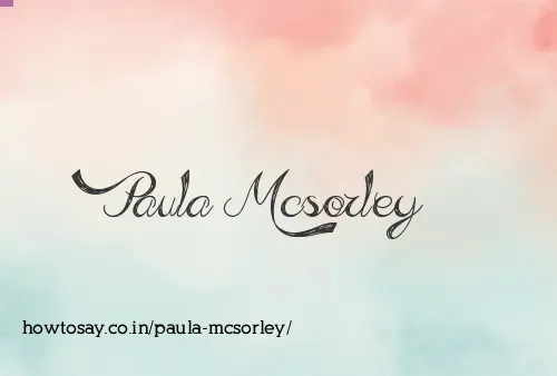 Paula Mcsorley