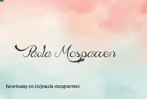 Paula Mcsparren