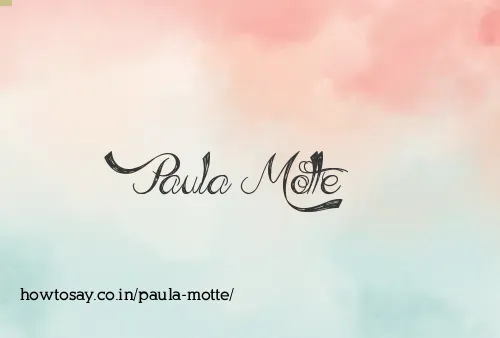 Paula Motte