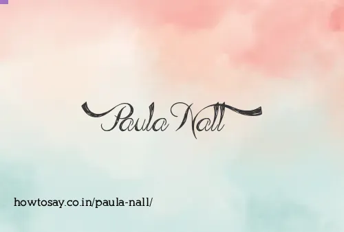 Paula Nall