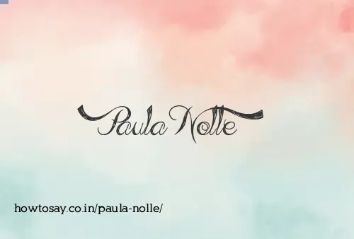 Paula Nolle