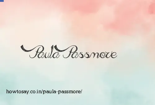 Paula Passmore