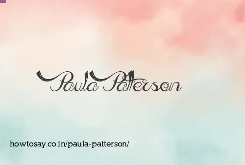Paula Patterson