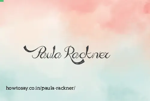 Paula Rackner