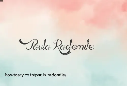 Paula Radomile