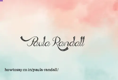 Paula Randall