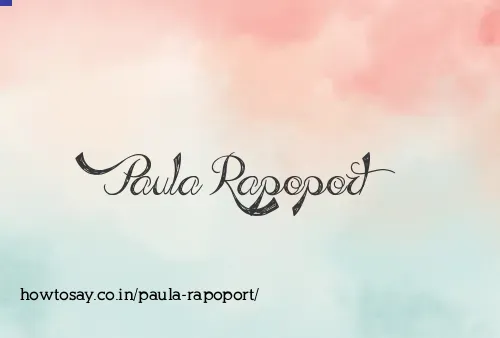 Paula Rapoport
