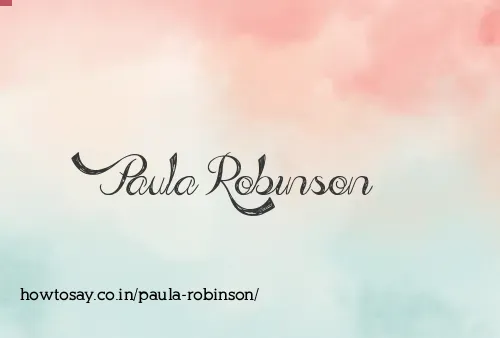 Paula Robinson