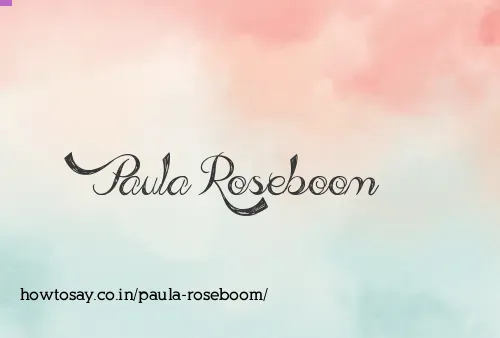 Paula Roseboom
