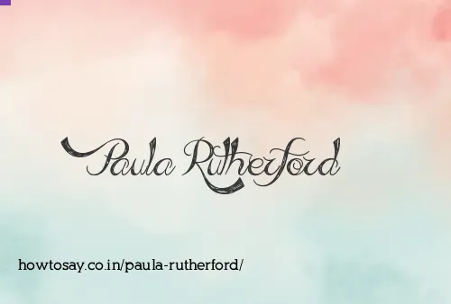 Paula Rutherford