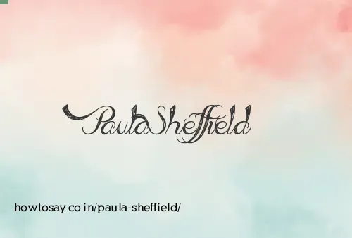 Paula Sheffield