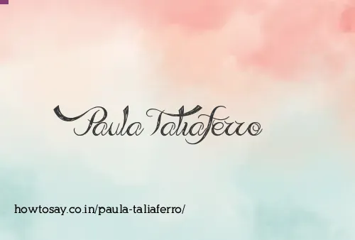 Paula Taliaferro