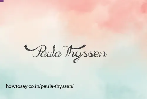 Paula Thyssen