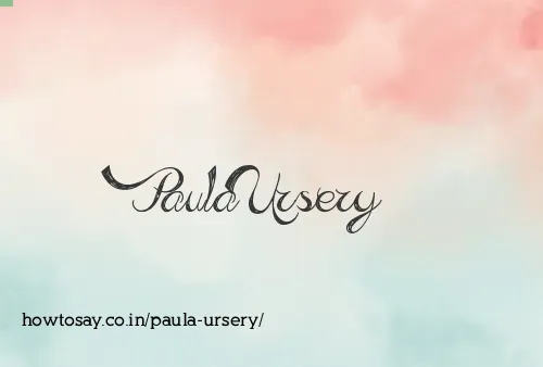 Paula Ursery