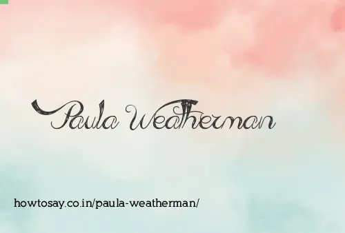 Paula Weatherman