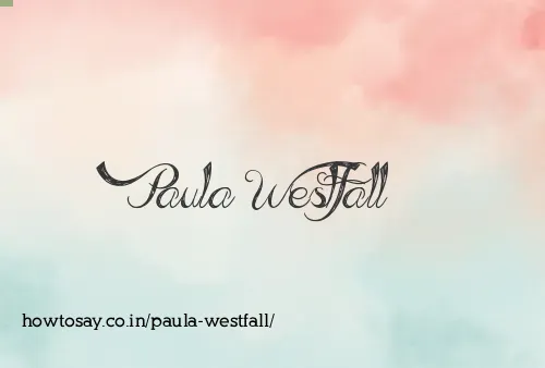Paula Westfall
