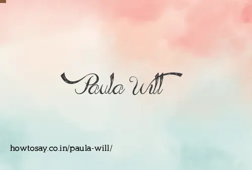 Paula Will
