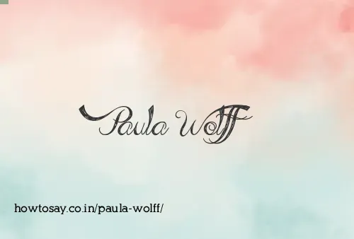 Paula Wolff