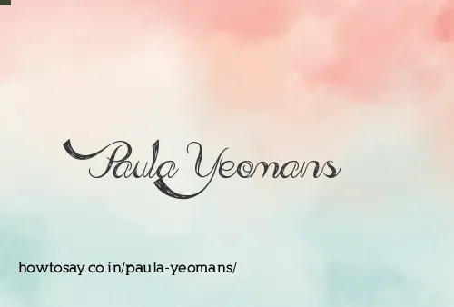 Paula Yeomans
