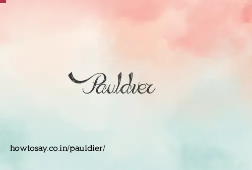 Pauldier