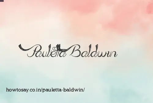 Pauletta Baldwin