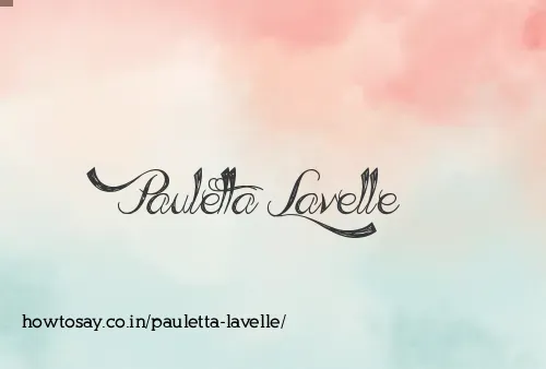 Pauletta Lavelle